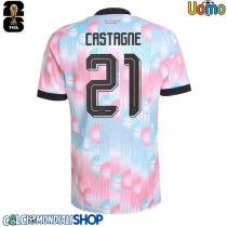 Maglie da calcio Belgio Timothy Castagne #21 Seconda Maglia Mondiali 2026  Manica Corta